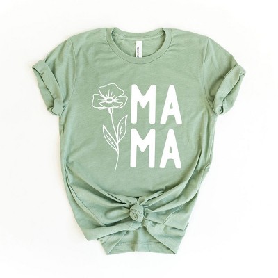Simply Sage Market Women's Mama Flower Short Sleeve Graphic Tee
