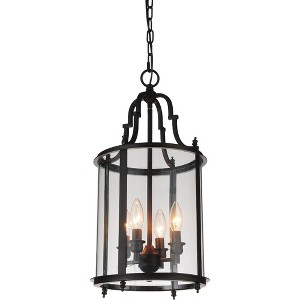 CWI Lighting,Desire 4 Light Drum Shade Mini Pendant With Oil Rubbed Bronze Finish - 1 of 2