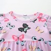 MyKids-USA Summer Arrival Colorful Butterfly Pattern Short Sleeves Dress for Stylish Girls - 4 of 4