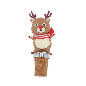 Unique Bargains Christmas Tree Cork Stopper Aluminum Alloy Wood 1 Pc - 1 of 3