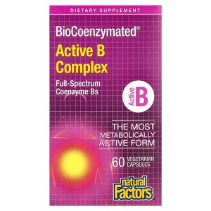 Natural Factors BioCoenzymated®, Active B Complex, 60 Vegetarian Capsules - 1 of 4