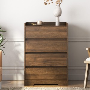 25.59'' Wood Modern 4-Drawer Dresser without Handles with Sturdy Frame, 100% Waterproof and Multi-Room Use - 1 of 4
