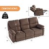 AMERLIFE Power Recliner Sofa with Type-C & USB Charging Ports - 2 of 4