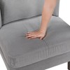 Corduroy Upholstery Modern Accent Chair with Foam Seat, Reversible Cushions, Removable Cover and Pillow - 4 of 4