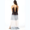 Riviera Sun Womens Maxi Dress  Tie Die Spaghetti Strap Long Sundress  Summer Dresses - 3 of 3