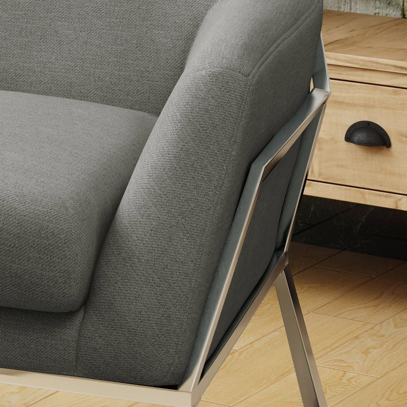 Zahara Modern Chair Gray - Christopher Knight Home, 4 of 7