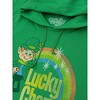 Tee Luv Lucky Charms Vintage Lucky the Leprechaun Logo Hooded Sweatshirt - 2 of 3