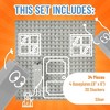 Strictly Briks Classic Stackable Baseplates, Building Bricks For Towers, Shelves, and More, 100% Compatible with All Major Brands, Silver - 3 of 4
