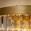 ALOADECOR 3-Light 13" Glam Tierd Flush Mount With Crystal Accents - 4 of 4