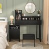 Besiost Vanity Desk with Charging Station, Makeup Table with Storage Drawers, Cabinet - 2 of 4