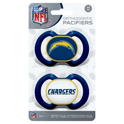 MasterPieces NFL Los Angeles Chargers Baby Fanatic 2-Pack Pacifiers