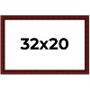 PosterPalooza | Weathered Red Picture Frame - UV Acrylic, Backing Board, Hanging Hardware Included - 2 of 4