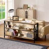 VEVOR Narrow Console Sofa Table, 55.1 inches Behind Couch Table, 3-Tier Long Entryway Table and Skinny Hallway Table, Narrow Sofa Table, Black - 2 of 4