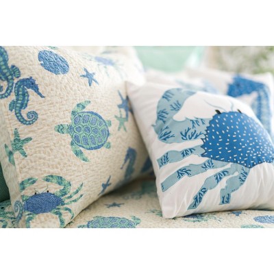 Brisbane Nautical Cotton Standard Sham with Sea Life Design