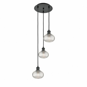 Ithaca - 3 Light Cord Hung Multi Pendant In Industrial Style-21.75 Inches Tall and 12.5 Inches Wide - 1 of 1