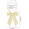 Elerevyo Women's Pre-Tied Solid Color Western Ribbon School Uniform Bow Ties - 2 of 4