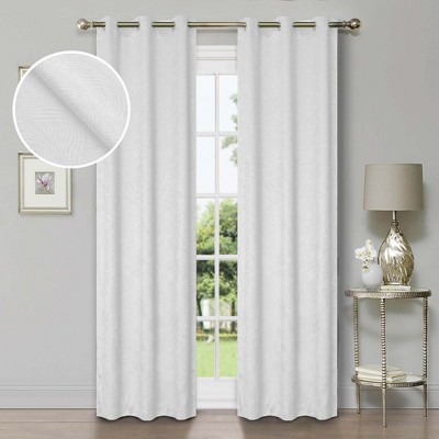 Modern Geometric Waves Room Darkening Semi-Blackout Curtains, Set of 2 by Blue Nile Mills