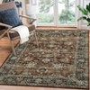 Washable Vintage Floral Living Room Rugs, Distressed Print Non Slip Bedroom Carpet, Retro Accent Large Dining Room Kitchen Rugs for Home Office - 2 of 4