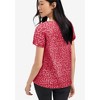 ellos Plus Size Keyhole Tee - 3 of 4