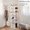 Vynxaria White 7-Tier Rotating Shoe Organizer Tower - 2 of 4