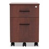 Alera Alera Valencia Series Mobile Pedestal, Left/Right, 2-Drawers: Box/File, Legal/Letter, Medium Cherry, 15.88" x 19.13" x 22.88" - 2 of 3