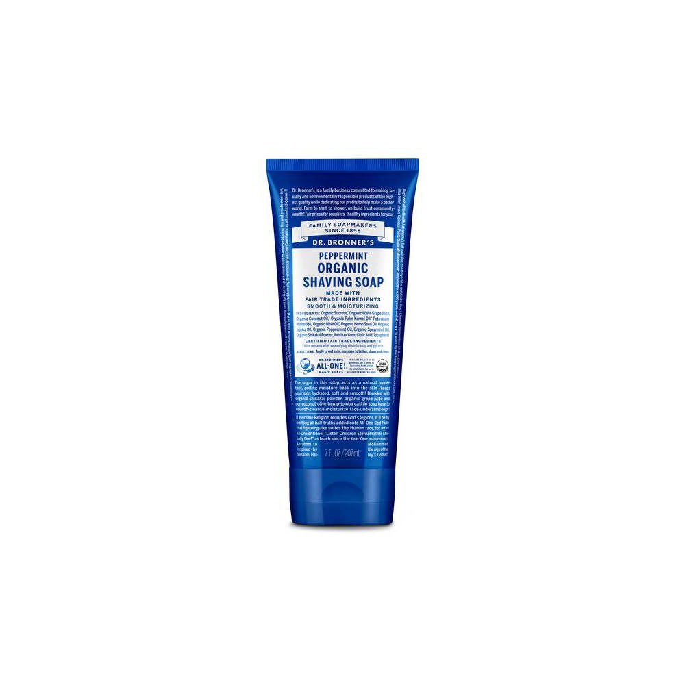 Photos - Shaving Foam / Shaving Cream Dr. Bronner's Shave Soap - Peppermint - 7 fl oz