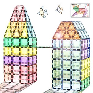 PICASSO-TILES 36 PC Magnetic Tiles, Building Blocks, STEM Toys for Kids 3+ - 1 of 4