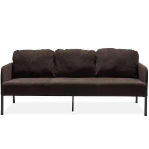 3-Seater Polyester Fabric Modern Upholstered Sofa with Deep Seat and Sturdy Legs - 1 of 4
