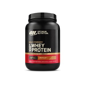 Optimum Nutrition Protein Powder Roll Tub - Cinnamon - 1.55lbs: Whey, 24g Protein, Muscle Growth - 1 of 4