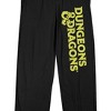 Dungeons & Dragons Logo Men's Black Sleep Pajama Pants - 2 of 4