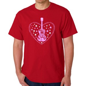 LA Pop Art It's A Love Story - Men's Word Art T-Shirt - 1 of 4