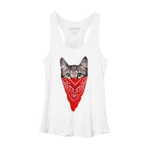 Women's Design By Humans Gangster Cat By clingcling Racerback Tank Top - 1 of 3
