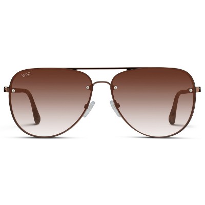 12 Pack: Leafy Oversized Rimless Hornet Gradient Wholesale Sunglasses