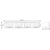 Progress Lighting Caress 4-Light Bath Vanity in Polished Nickel with Layered Glass Diffuser - 2 of 2
