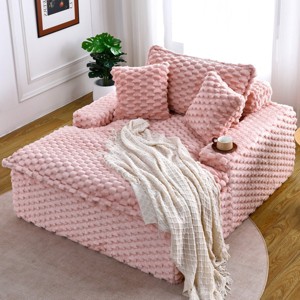 51'' Comfort Bearing Sofa with Two Pillows and Backrest,Space-Saving Design for Bedrooms and Living Rooms - The Pop Home - 1 of 4
