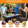 SUGIFT Portable Ice Cooler Table with Drainage, Skirt & Handle, 440LBS Capacity Outdoor Beverage Station for Party, Wedding, BBQ and Events - 2 of 4