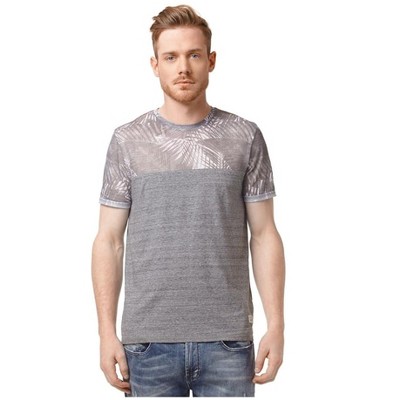 Buffalo David Bitton Mens Nalmetto Mesh Yoke Graphic T-Shirt