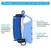 Unique Bargains Locker Travel Luggage Helmet Anti-Theft Digit Resettable Combination Locks with Spring Cables - 4 of 4