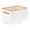 Unique Bargains Collapsible Fabric Storage Bin with Handles for Organizing Blankets Clothes 1 Pc - 4 of 4
