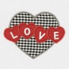 Linum Home Textiles Love Hearts - Embroidered Luxury 100% Turkish Cotton Hand Towels (Set of 2) - 3 of 3