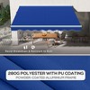 Sapphtopaz 13' x 10' Retractable Awning Patio Awnings Sunshade Shelter UV-Resistant with Motor Retraction Manual Crank Handle - 3 of 4