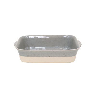 Casafina Fattoria Gray Stoneware 11 x 7 Inch Rectangular Baker