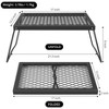 Garvee Heavy Duty Steel Over Fire Campfire Grill with Carrying Bag for Outdoor Open Flame Cooking and BBQ - 2 of 4