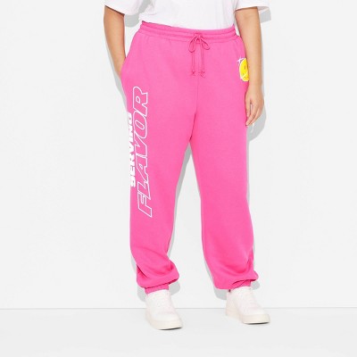 Adult Poppi Forever Icon Graphic Joggers - Pink