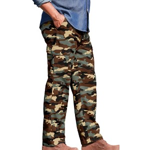 Boulder Creek by KingSize Men's Big & Tall Renegade Side-Elastic Waist Cargo Pants - 1 of 4