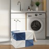 Unique Bargains Foldable Square Laundry Basket 15.75"x11.81"x11.81" 1 Pc - 2 of 4