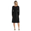 24seven Comfort Apparel Maternity Fit N Flare Pocket Dress - image 3 of 4