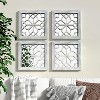 Aoibox Boho Square Wall Mirrors Set of 2, Handcrafted Decorative Mirror Panels for Living Room, Bedroom, Entryway, Hallway - 2 of 4