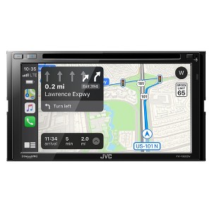 JVC KW-V960BW Works with Wireless CarPlay, Wireless Android Auto, CD/DVD AV Receiver, High-Res Audio, 4-Camera Input - 1 of 4