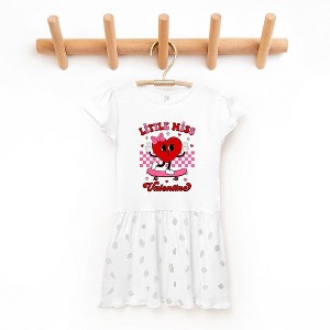 The Juniper Shop Little Miss Valentine Skateboard Toddler Graphic Dress - 1 of 3